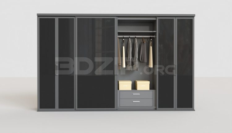 5731. Free 3D Wardrobe Model Download