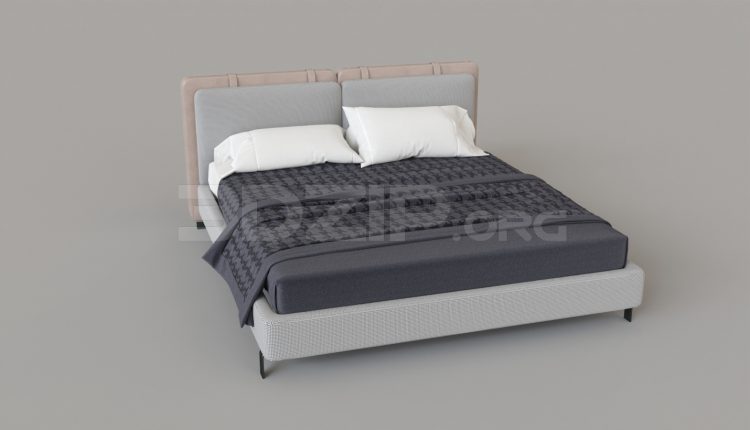 5734. Free 3D Bed Model Download