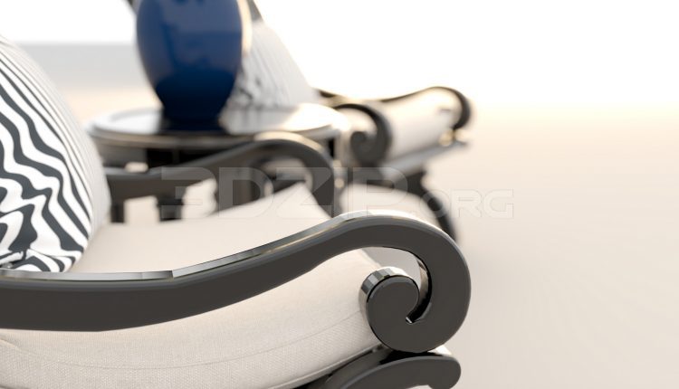 5746. Free 3D Table And Chair Model Download