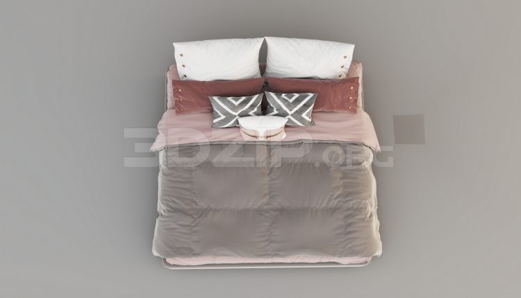 5795. Free 3D Bed Model Download