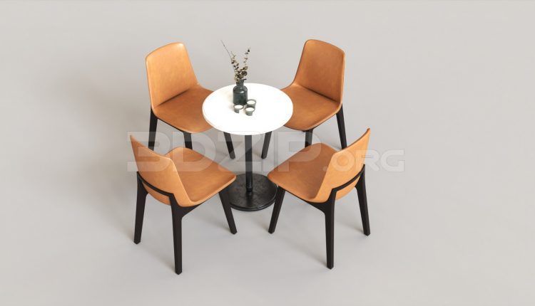 5803. Free 3D Table And Chair Model Download