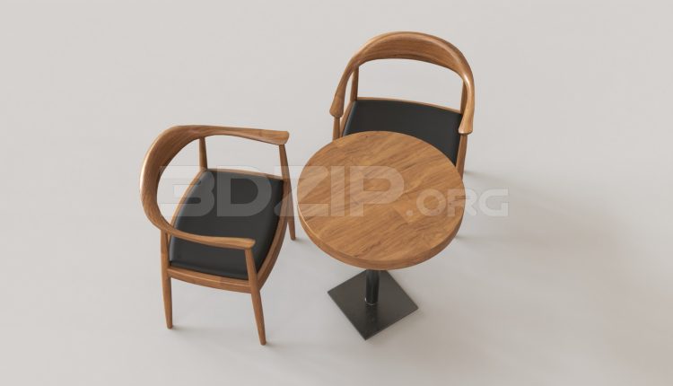 5818. Free 3D Table And Chair Model Download