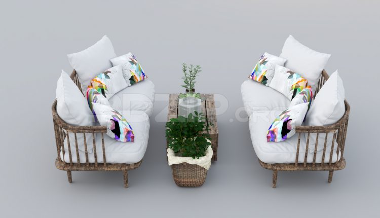 5833. Free 3D Sofa Model Download