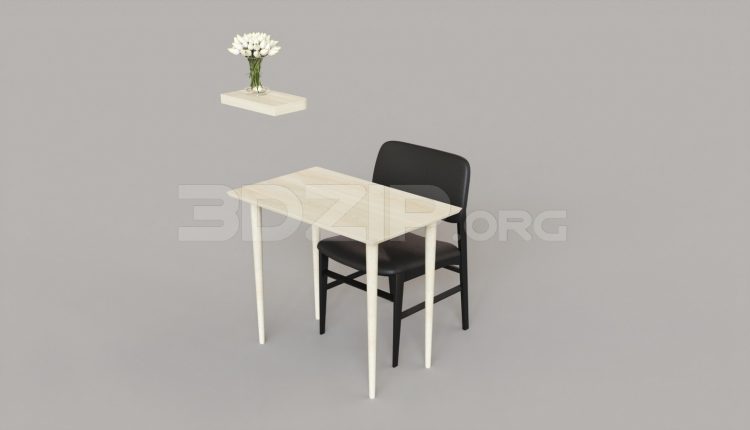 5843. Free 3D Desks Model Download