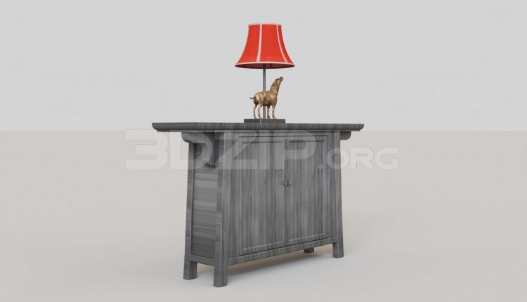 5905. Free 3D Display Cabinets Model Download