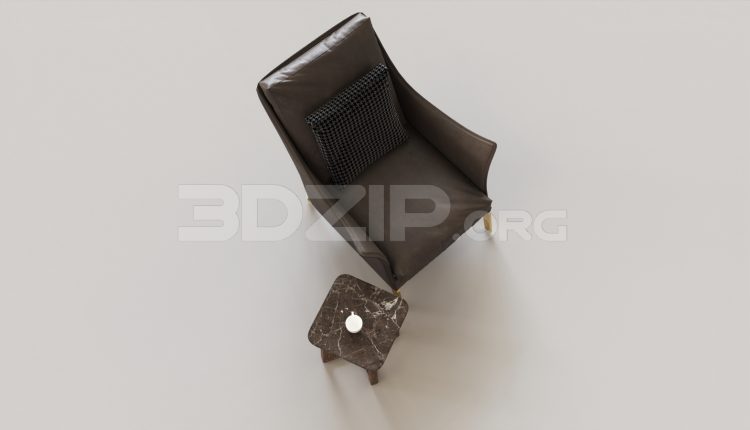 5910. Free 3D Armchair Model Download