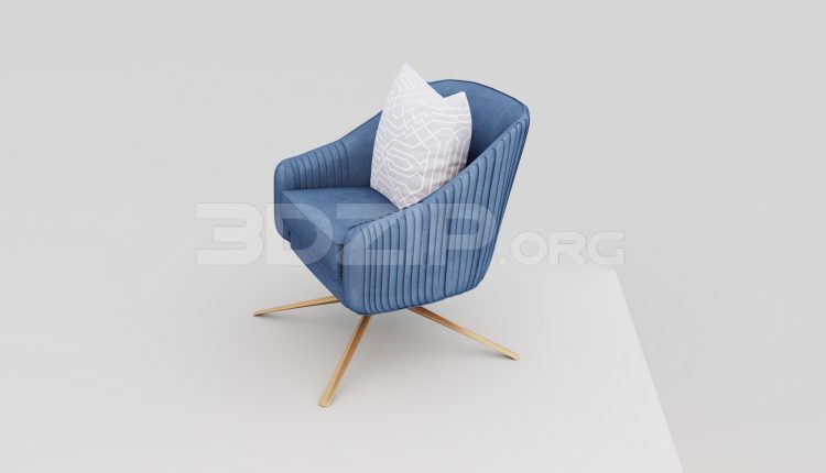 5915. Free 3D Armchair Model Download (1)