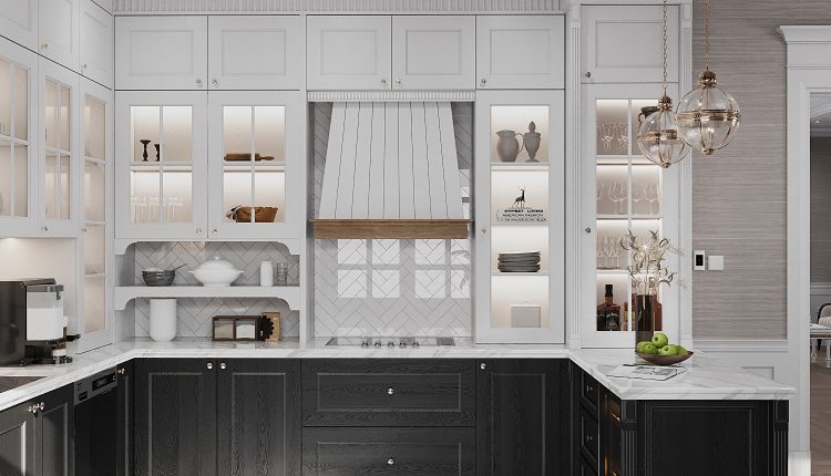 13400. 3D Living Room – Kitchen Interior Model Download by Cao Van Luan