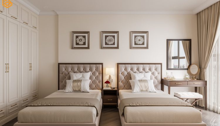 13416. Free 3D Neoclassical Bedroom Interior Model Download By Pham Giang