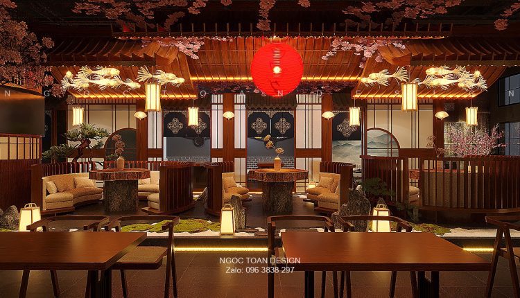 13423. Download Free 3D Japanese Restaurant Interior Model by Ngoc Toan