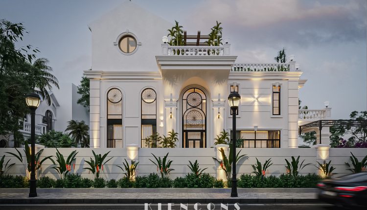 13434. Free 3D Classic Villa Exterior Model Download by Kts Nhat Minh