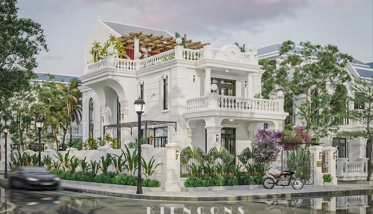 13434. Free 3D Classic Villa Exterior Model Download by Kts Nhat Minh