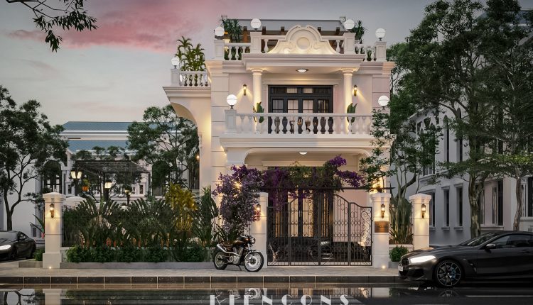 13434. Free 3D Classic Villa Exterior Model Download by Kts Nhat Minh