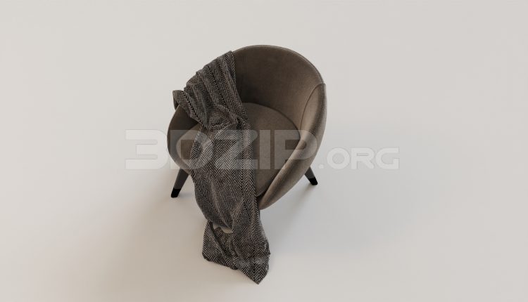 5928. Free 3D Armchair Model Download
