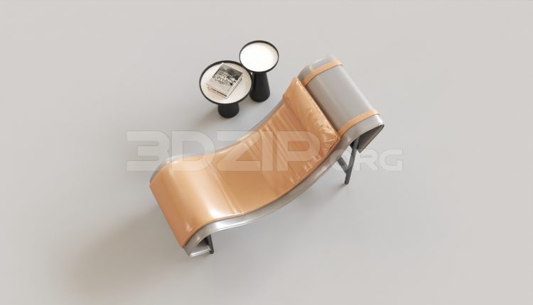 5933. Free 3D Lounge Chair Model Download
