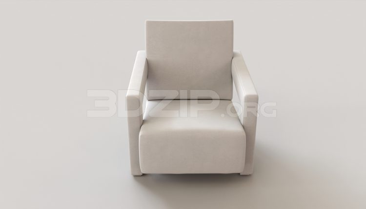 5936. Free 3D Armchair Model Download