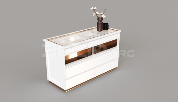 5993. Free 3D Decorative Shelves Model Download