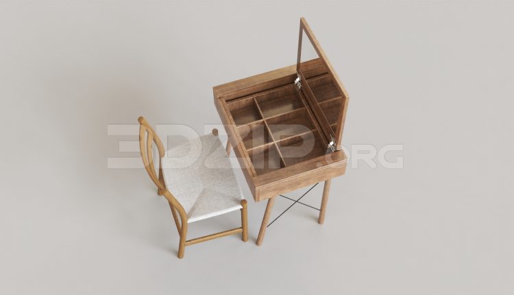 6044. Free 3D Dressing Table Model Download