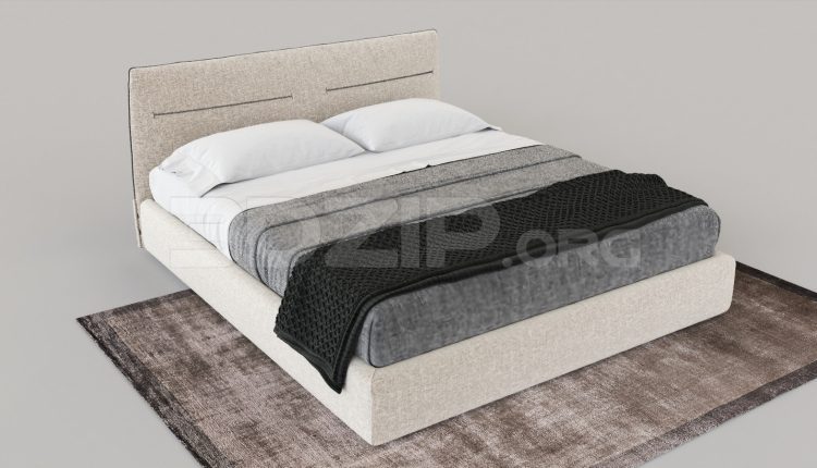 6075. Free 3D Bed Model Download