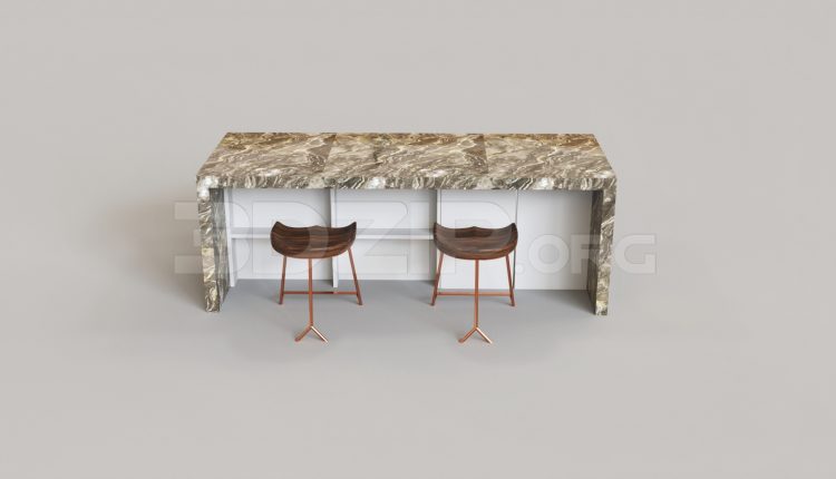 6101. Free 3D Kitchen Island Model Download