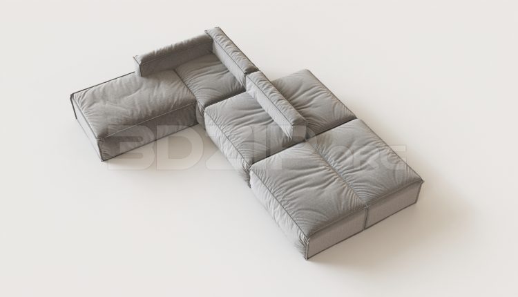 6129. Free 3D Sofa Model Download (2)