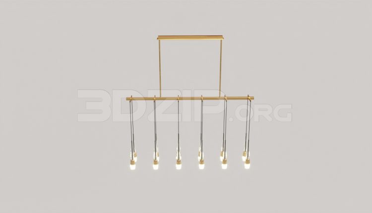 6135. Free 3D Ceiling Light Model Download
