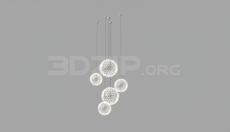 6169. Free 3D Ceiling Light Model Download
