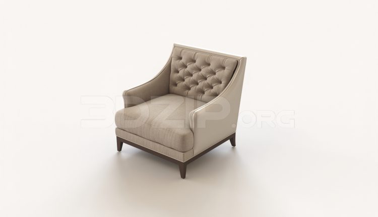 6180. Free 3D Armchair Model Download
