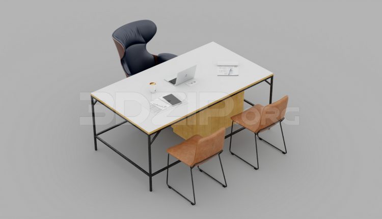 6194. Free 3D Table Work Model Download