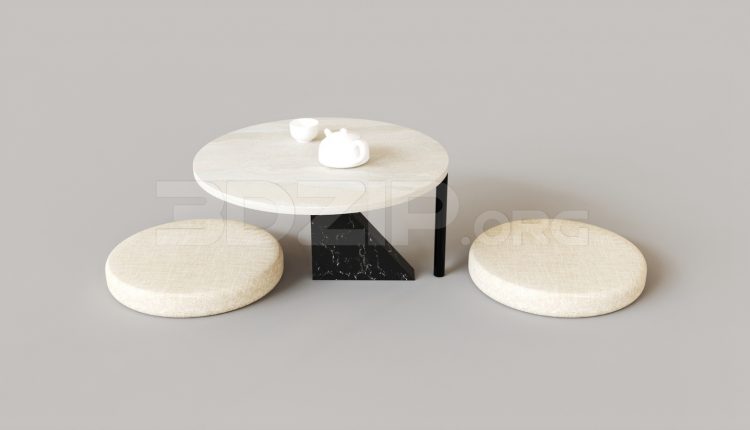 6231. Free 3D Tea Table Model Download