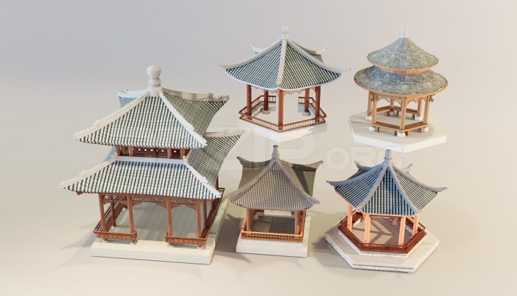 11341. Free 3D Gazebos Models Download