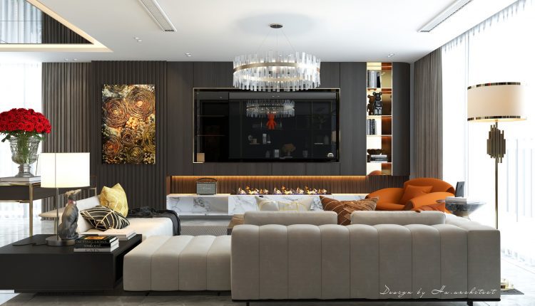 13458. 3D Interior Living Room Model For Free Download by Ha Do Duc