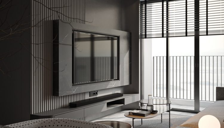 13459. 3D Living Room – Kitchen Interior Model Download By Pham Thanh