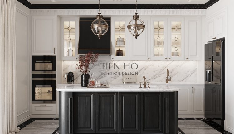 13461. 3D Living Room – Kitchen Interior Model Download By Ho Tien
