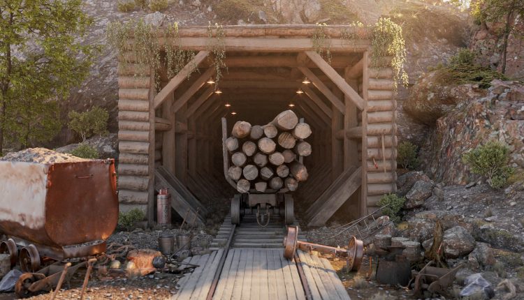 13465. Free 3Ds Max Tunnel Scene Model Download by Kim Thanh