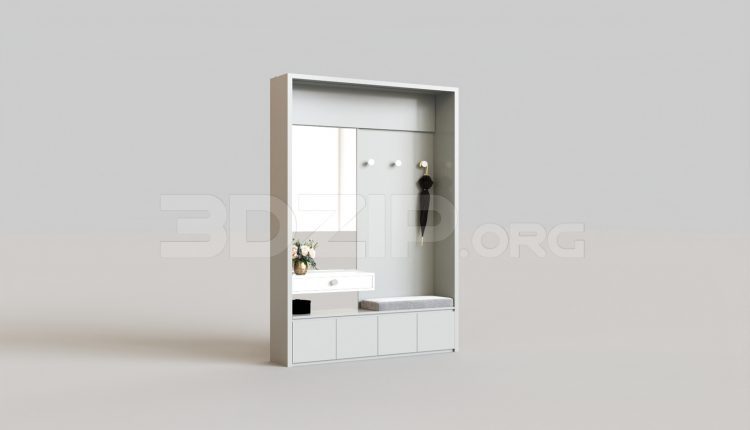 6266. Free 3D Shoe Cabinet Model Download