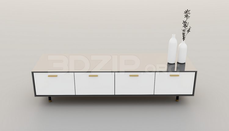 6292. Free 3D TV Cabinet Model Download