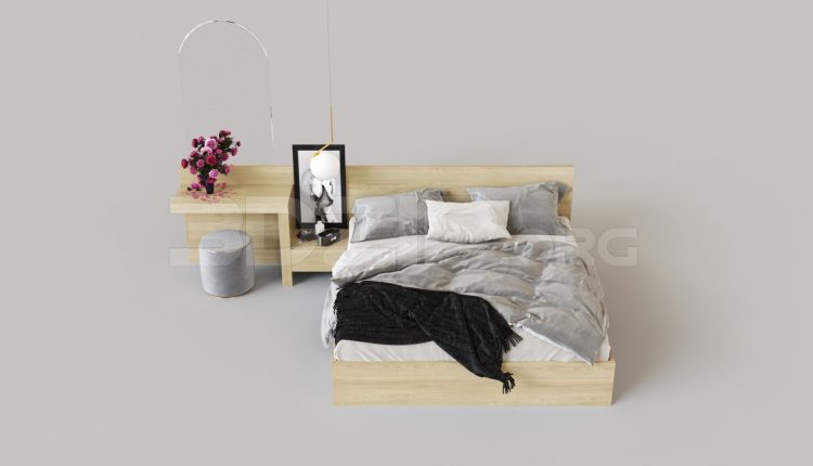 6315. Free 3D Bed Model Download