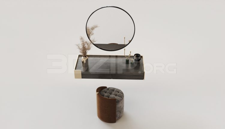 6344. Free 3D Dressing Table Model Download