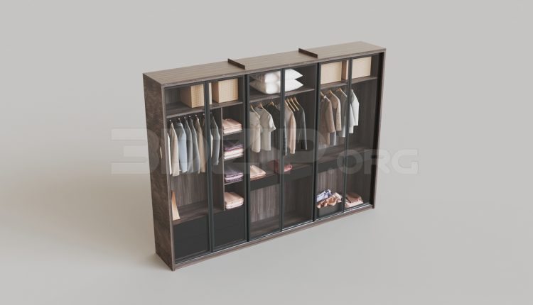 6364. Free 3D Wardrobe Model Download