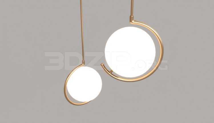 6365. Free 3D Ceiling Light Model Download