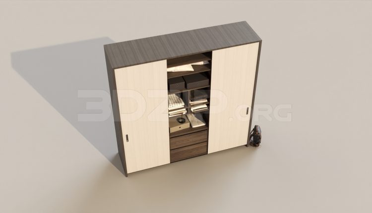 6389. Free 3D Wardrobe Model Download