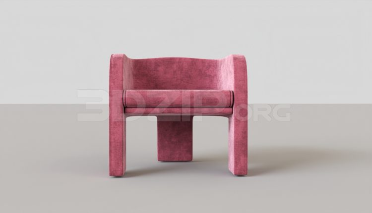 6399. Free 3D Armchair Model Download