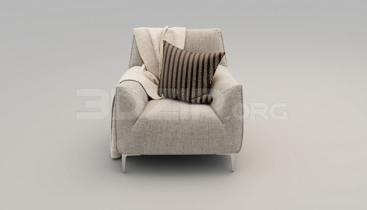 6404. Free 3D Armchair Model Download