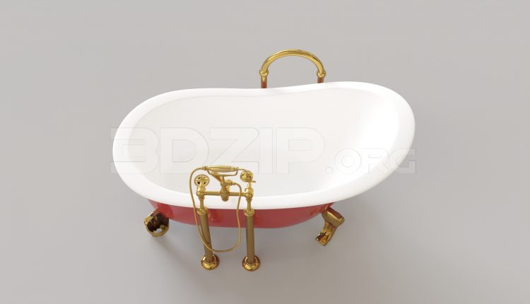 6419. Free 3D Bathtub Model Download