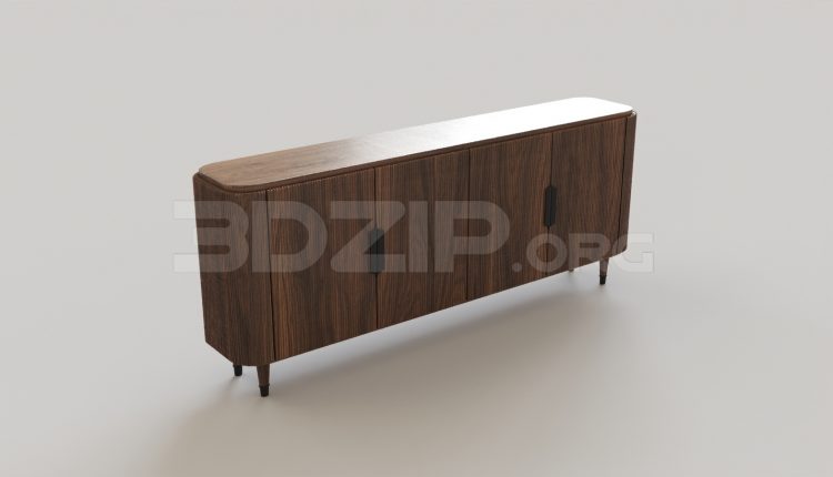 6437. Free 3D TV Cabinet Model Download