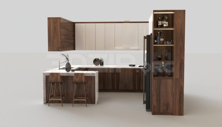 6440. Free 3D Kitchen Model Download (2)