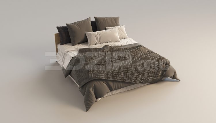 6455. Free 3D Bed Model Download