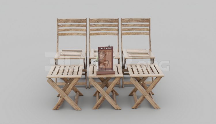 6483. Free 3D Table And Chair Model Download (2)