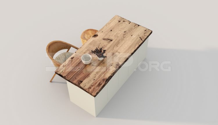 6531. Free 3D Dining Table And Chair Model Download